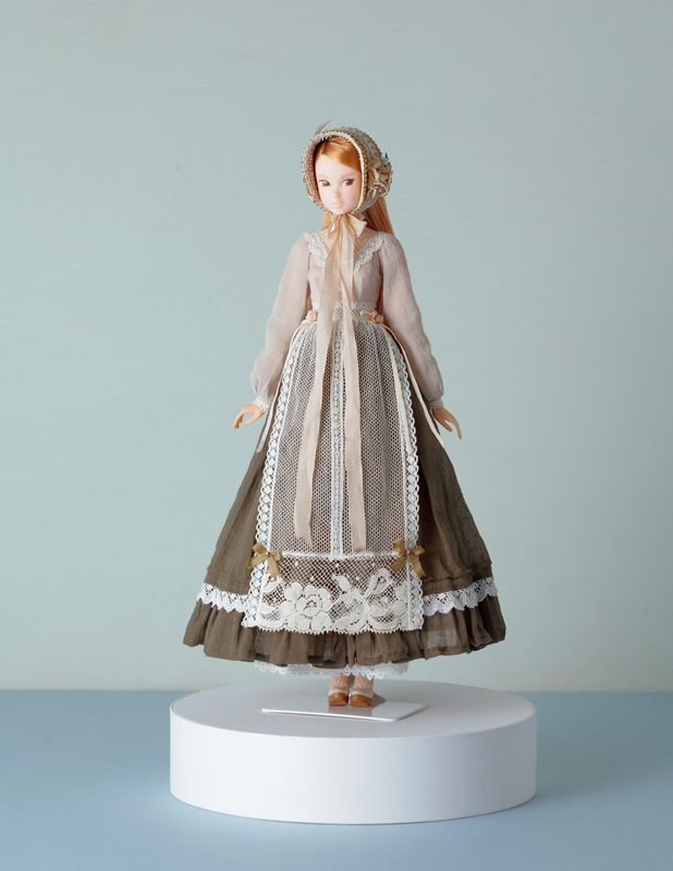 Classical Apron Dress(カーキー色) with PW-momoko ae <S.T.B.> 初恋 ...