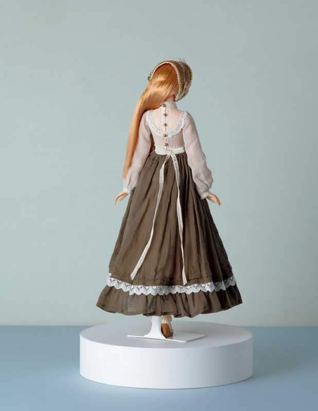 Classical Apron Dress(カーキー色) with PW-momoko ae <S.T.B.> 初恋