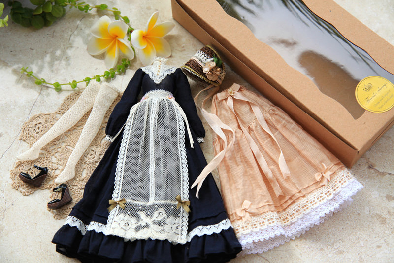 Classical Apron Dress(紺色)/Special toy box | 展示・販売品一覧 
