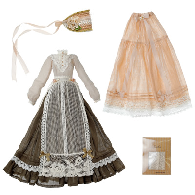 Classical Apron Dress(カーキー色) 写真3